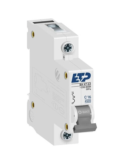 Выключатель автоматический ETP 1П 16А 495x660 Выключатель автоматический ETP 1П 16А 495x660 в Материке
