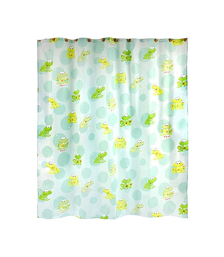 Штора для ванной комнаты TOADLAND 630-84 180х180см тканевая 438x503 в Материке