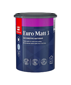 Краска ТИККУРИЛА EURO MATT 3 С матовая 0,9л