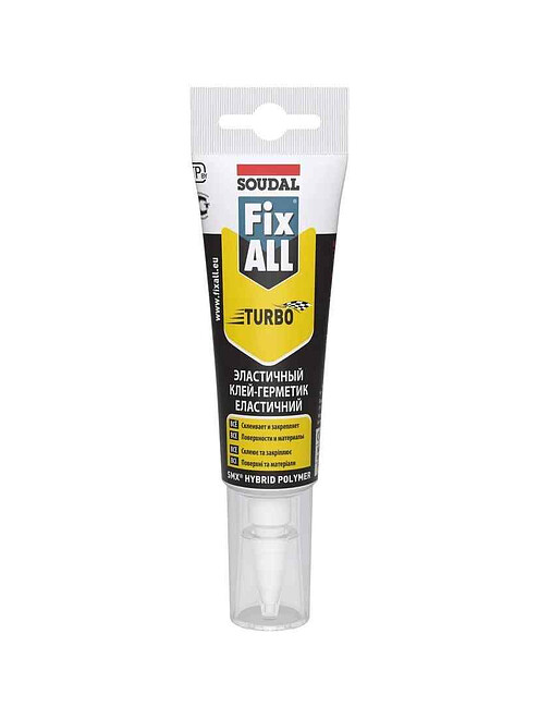 Клей-герметик SOUDAL Fix All Turbo белый, 125мл 495x660 Клей-герметик SOUDAL Fix All Turbo белый, 125мл 495x660 в Материке