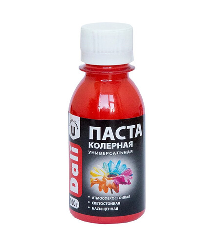Паста колерная DALI универс. красный 0,1кг 438x503 в Материке