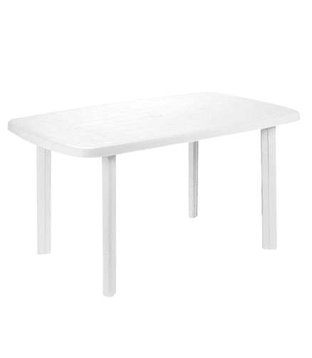 Стол пласт. IPAE Faro 137х85см белый 438x503 в Материке