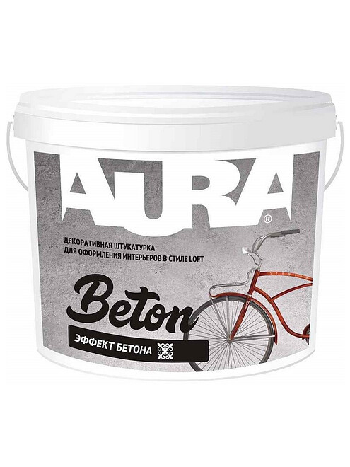 Штукатурка Aura Beton декоративная, 8кг 495x660 Штукатурка Aura Beton декоративная, 8кг 495x660 в Материке