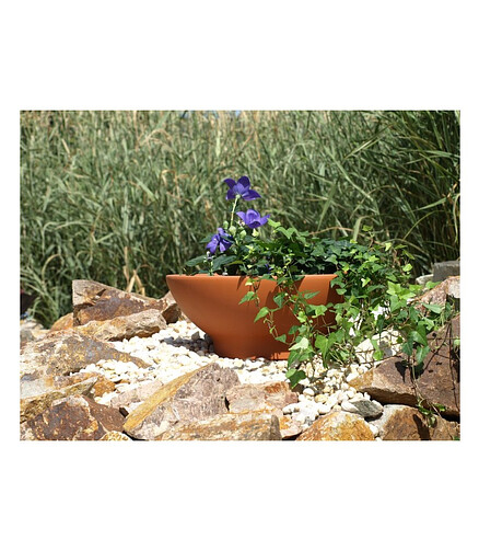 Горшок NATUR Misa M (27x11см) терракота кирпичный T-014-001-26 438x503 в Материке - Вариант 3