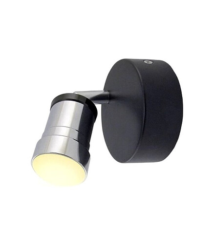 Светильник настенно-потолочный Костус светодиод. 5W/3000К/IP44 черн.хром 438x503 в Материке