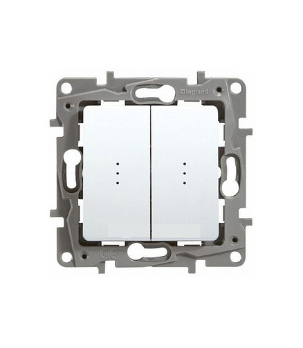 Выключатель Legrand ETIKA 672204 2кл. подсв. белый 438x503 в Материке