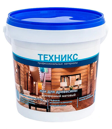 Лак ТЕХНИКС акриловый матовый, 1кг 438x503 в Материке