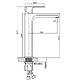 Смеситель GEO 63043 (для умывальника) высокий с д/к сlick-сlack