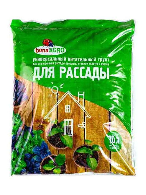 Грунт bonaAGRO для Рассады питательный (10л) 495x660 Грунт bonaAGRO для Рассады питательный (10л) 495x660 в Материке