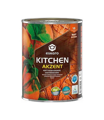 Краска Eskaro Akzent Kitchen прочная, 0,9л 438x503 в Материке