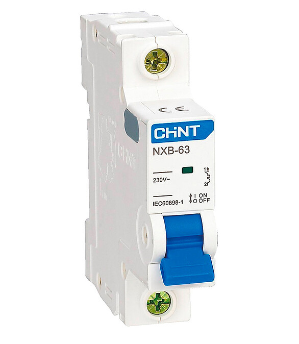Выключатель автоматический CHINT NXB-63S 1P 25А 586x674 Выключатель автоматический CHINT NXB-63S 1P 25А 586x674 в Материке
