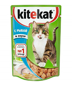 Корм для кошек KITEKAT Рыба в соусе (85г)