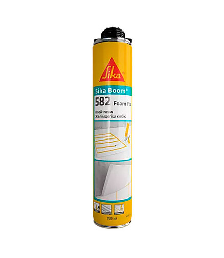 Клей-пена Sika Boom 582 Foam Fix для теплоизоляции, 750мл 438x503 в Материке