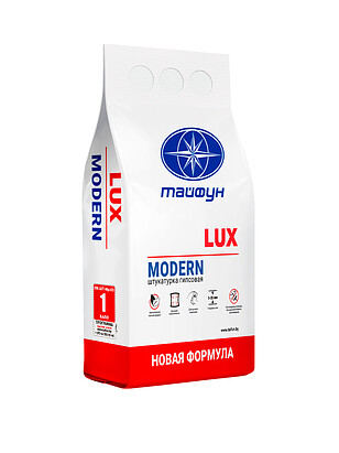 Штукатурка Тайфун LUX MODERN гипсовая, 5кг 238x286 в Материке