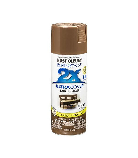 Краска RUST-OLEUM ULTRA COVER 2X аэроз. глянц. каштановый, 340г 586x674 Краска RUST-OLEUM ULTRA COVER 2X аэроз. глянц. каштановый, 340г 586x674 в Материке