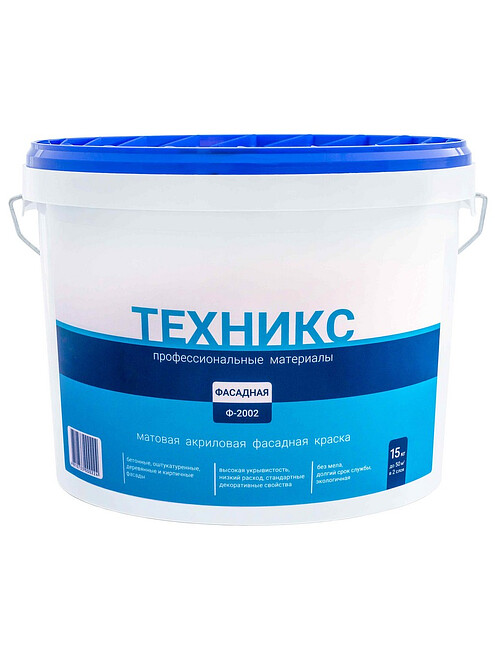 Краска ТЕХНИКС Фасад Ф-2002P серая, 15кг 495x660 Краска ТЕХНИКС Фасад Ф-2002P серая, 15кг 495x660 в Материке