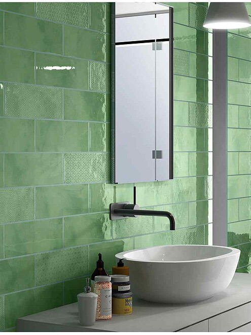 Плитка Colortile ROME 10х30см 0,99м2 цвет green glossy 495x660 Плитка Colortile ROME 10х30см 0,99м2 цвет green glossy 495x660 в Материке