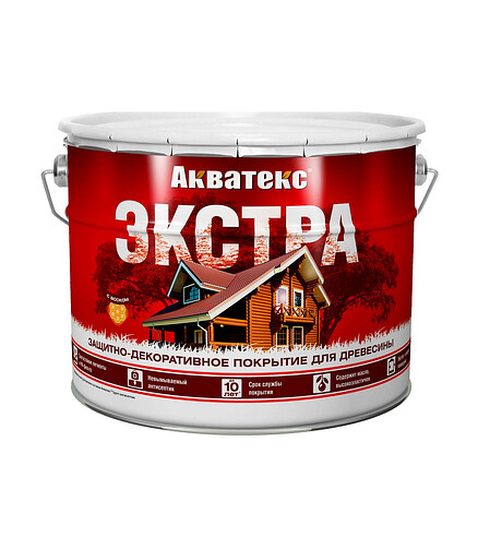 Антисептик АКВАТЕКС ЭКСТРА Рогнеда красное дерево, 9л 438x503 в Материке