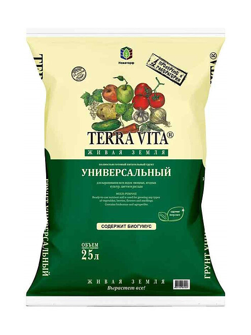 Грунт TERRA VITA ЖИВАЯ ЗЕМЛЯ Универсальный, питательный (25л) 495x660 Грунт TERRA VITA ЖИВАЯ ЗЕМЛЯ Универсальный, питательный (25л) 495x660 в Материке