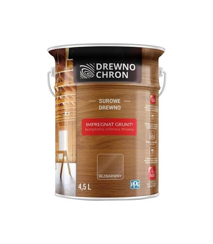 Грунт DREWNOCHRON IMPREGNAT GRUNT EXTRA бесцветный, 4,5л 438x503 в Материке