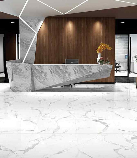 Керамогранит Colortile RISEONIC 60х60 см 1,44 м2 цвет white 438x503 в Материке