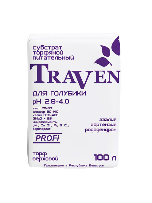 Грунт Traven питательный для голубики рН 2,8-4,0 (100л) 495x660 Грунт Traven питательный для голубики рН 2,8-4,0 (100л) 495x660 в Материке