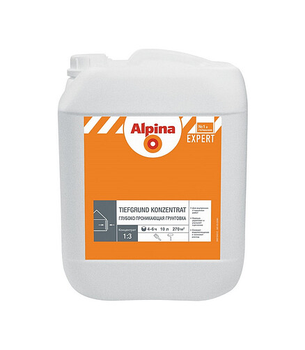 Грунтовка Alpina Grund Konzentrat, 10л 438x503 в Материке