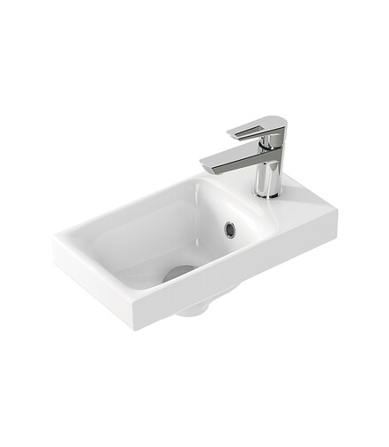 Раковина встраиваемая MODUO 40см с отверстием 438x503 в Материке - Вариант 2