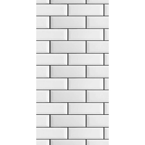 Панель ПВХ ПАНЕЛЬ-ПЛАСТ_Хай-Тек_White Brick/2,7х0,25м/1уп=10шт=6,75м2