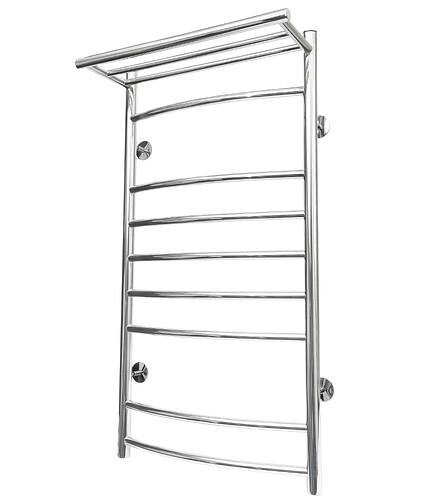 Полотенцесушитель RADUGA LUX Л.50х100.Д8.П1.G1 с полкой 438x503 в Материке - Вариант 2