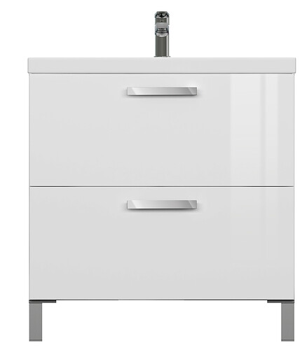 Тумба MELAR 80 напольная без ножек белая 438x503 в Материке - Вариант 3