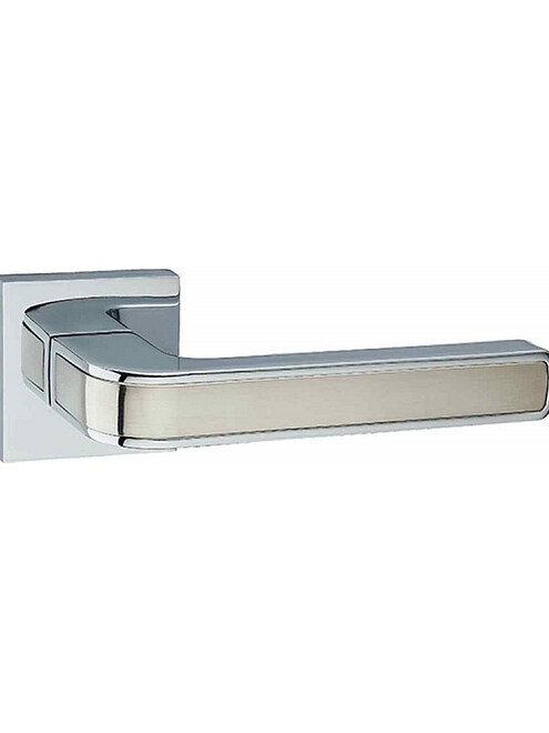 Ручка дверная LOCKIT РИКО КВ A1549Е (SN/PC), хром/мат. хром, (уп=2шт) 495x660 Ручка дверная LOCKIT РИКО КВ A1549Е (SN/PC), хром/мат. хром, (уп=2шт) 495x660 в Материке