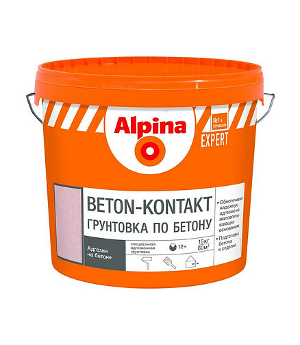 Грунтовка Alpina Beton-Kontakt, 15кг 438x503 в Материке
