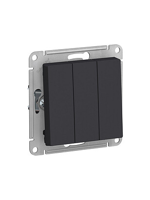 Выключатель SE ATLAS Design ATN001031 3кл. карбон 238x286 в Материке - Вариант 2