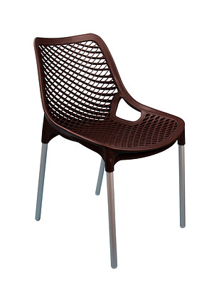 Стул ЭВРИКА (46x60x77,5см) пластик коричневый М6333 238x286 в Материке