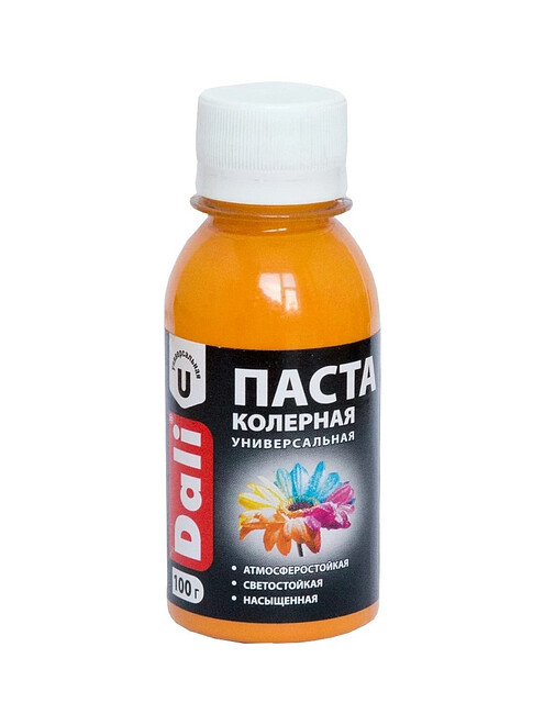 Паста колерная DALI универс. оранжевый 0,1кг 495x660 Паста колерная DALI универс. оранжевый 0,1кг 495x660 в Материке