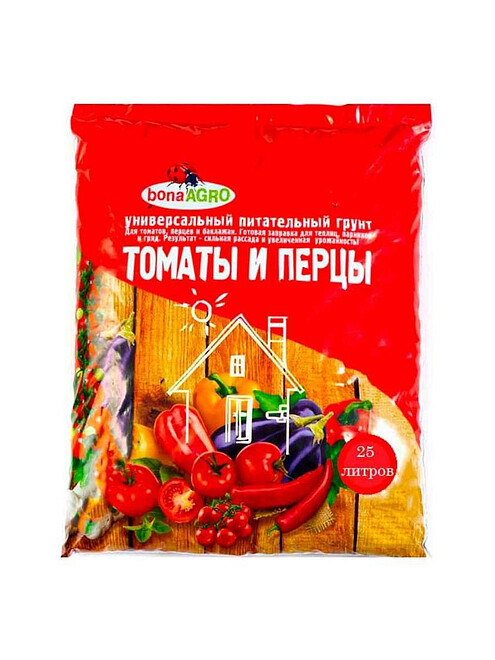 Грунт bonaAGRO для томатов и перцев (25л) 495x660 Грунт bonaAGRO для томатов и перцев (25л) 495x660 в Материке