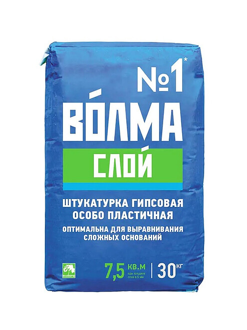 Штукатурка Волма Слой гипсовая, 30кг 495x660 в Материке