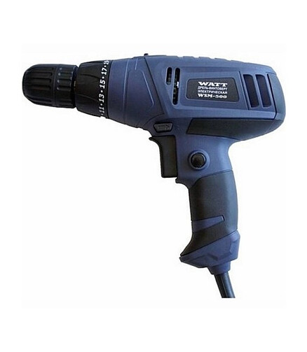 Шуруповерт сетевой WATT WSM-500 500Вт 2ск. 438x503 в Материке