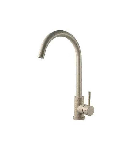 Смеситель ESKO K45 Beige (для кухни) нерж.сталь, гранит матовый бежевый 438x503 в Материке