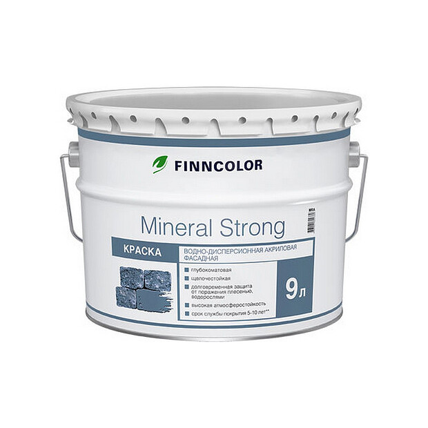 Краска Mineral Strong фасадная MRС гл/мат 9л