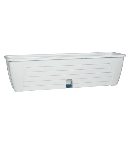 Ящик балконный LIDO-M с автополивом (60x16,5см) пластик белый LIDMC600WHT 438x503 в Материке