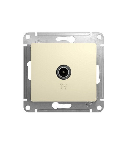 Розетка ТВ SE GLOSSA GSL000291 беж. 438x503 в Материке