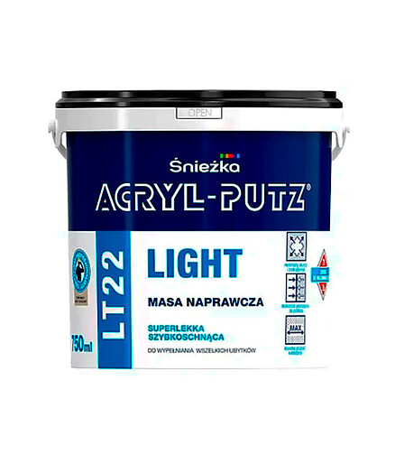 Шпатлевка ACRYL PUTZ LT22 Light, 0,75л 438x503 в Материке