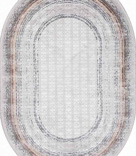 Ковер MODA 1382 Acik Gri 194*290, овал 438x503 в Материке
