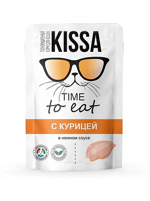 Корм для кошек Kissa курица, соус (75г) 238x286 в Материке