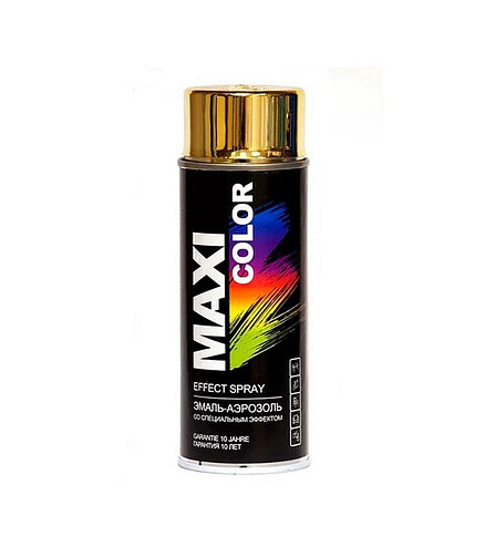 Эмаль аэроз. MAXI COLOR с эффектом золото, 400мл 438x503 в Материке