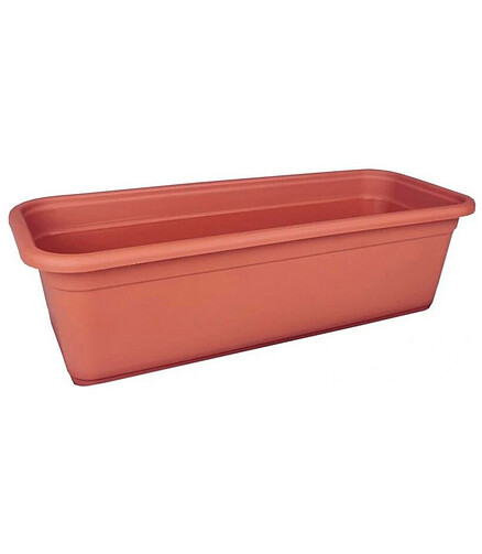 Ящик балконный VENUS Mat Eco Recycled (70x16x13см) пластик кирпичный 5180-010 438x503 в Материке