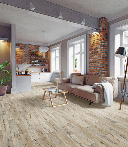 Линолеум IVC ТЕКСАРТ ХАНТЕР ОАК 532-2.5м 438x503 в Материке - Вариант 2