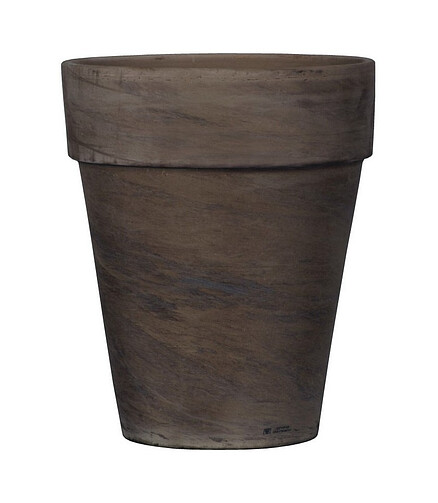 Горшок BASALT XL (14,5x17,3см) терракота коричневый T-143-025-14-P 438x503 в Материке
